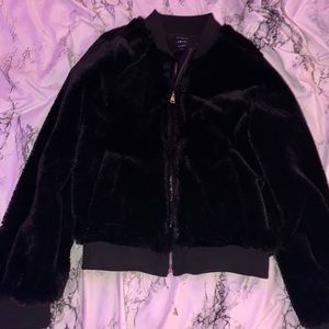 Fuzzy black jacket